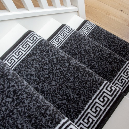 Black grey flecked bordered - &,