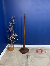 Vintage oak standard lamp - oak,