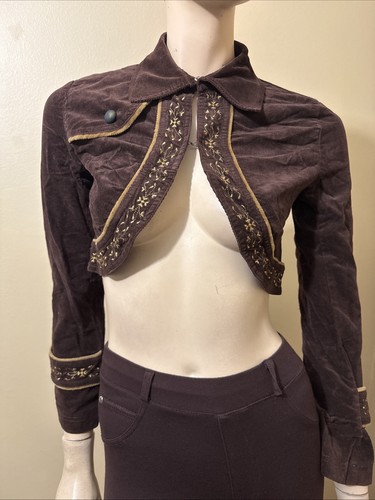 Women brown cotton velvet - cotton,
