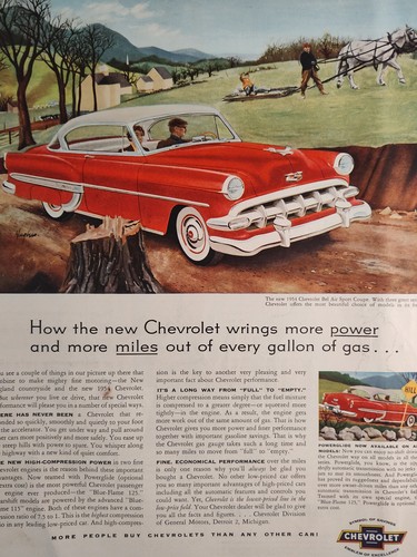 1954 holiday original art - art, ad
