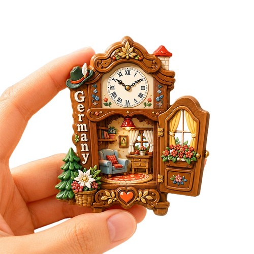 German cuckoo clock fridge - german,