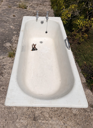 Vintage cast iron - cast, bath