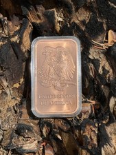 1 oz Copper Liberty Eagle Bullion Ingot Bars – Tube – .999 Fine Copper Metal