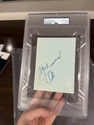 Muhammad ali signed cut auto - muhammad,