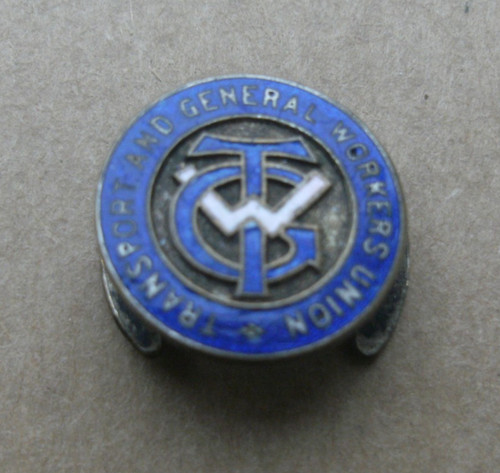 Trade union badge tgwu - union,