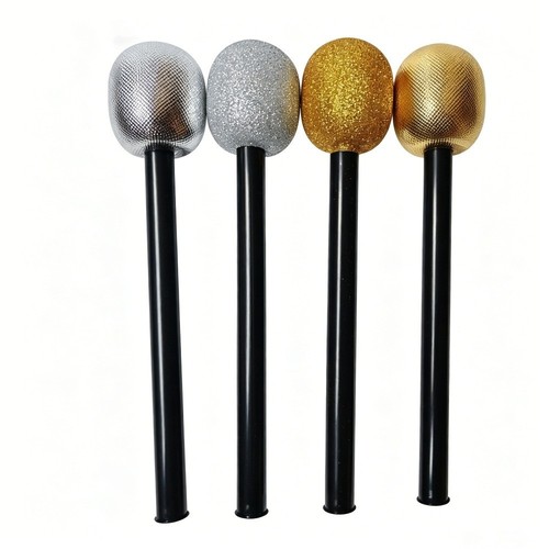Glitter microphone toy fake - glitter,