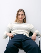 M&S - Autograph Womens Multi Coloured Cashmere Round neck Long sleeved Jumper