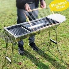 Charcoal Barbecue BBQ Camping Grill Folding BBQ Picnic Grill Patio Portable Garden