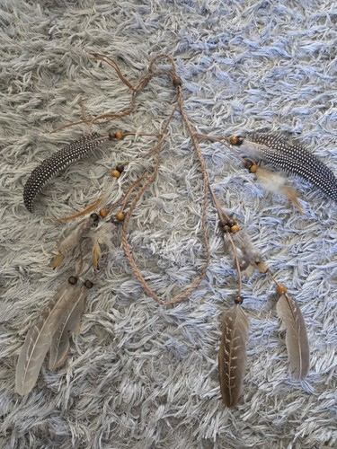Boho feather headband - boho,