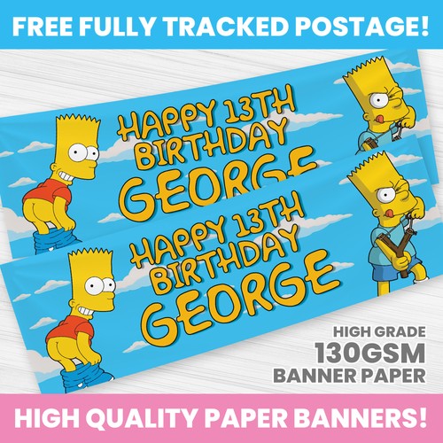Personalised simpsons birthday - simpsons,