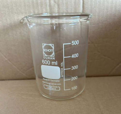 600 glass beaker duran - glass,