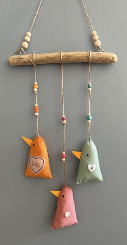 Bird mobile stuffed - bird,