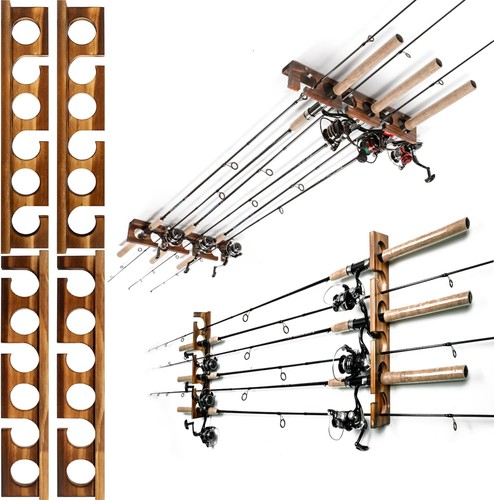 Wall mounted fishing - wall, rod