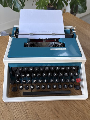 Underwood 315 typewriter - underwood,