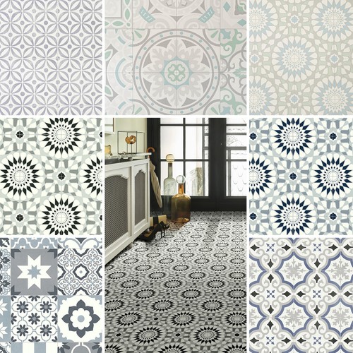 Patterned tiles candy vinyl - tiles,