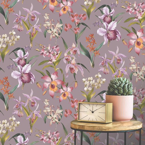 Floral wallpaper orchids - wallpaper,