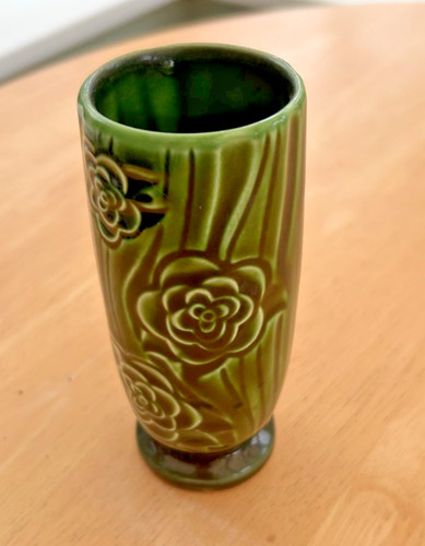 Green sylvac posy vase 4828 - sylvac,
