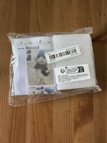Mouse needle felting kit - felting,