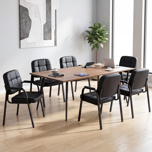 Set leather office - of,