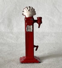 Vintage England Made Shell Petrol Pump - Painted Metal Service Station Toy #675