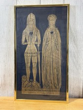 Vintage Brass Rubbing Sir