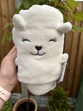 Primark Early Days cream smiling face Comforter Pram Fleece Blanket Ears novelty