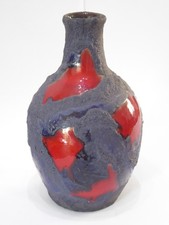 Marei Red / Black Lava Vase