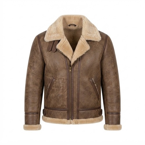 Men sheepskin leather - sheepskin,
