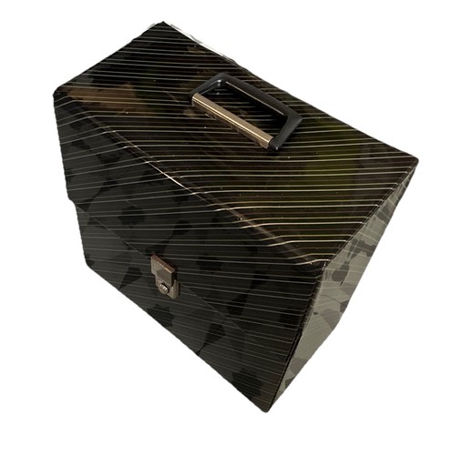 Vintage black striped vinyl - black, lp