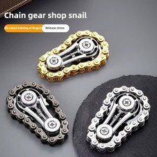 Metal Bike Chain Sprockets Flywheel Fidget Spinner - Antistress EDC Toy