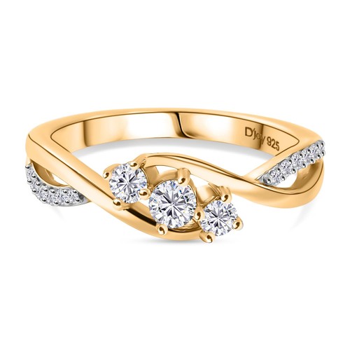 Tjc moissanite trilogy ring - trilogy,