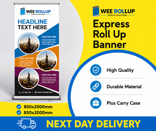 Roller banner display stand - banner,