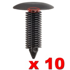 LAND ROVER DEFENDER 90 110 DISCOVERY 1 & 2 CLIPS HEAD LINING ROOF TRIM BLACK x10