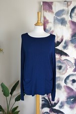 ANNETTE GORTZ Dark blue oversized jumper size S