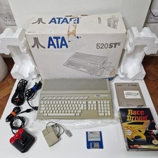 ATARI 520 STE BUNDLE UPGRADED TO 4MB RAM + GAMES + JOYSTICK + MOUSE + CABLES