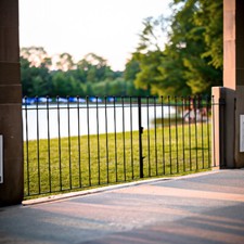 7/8/10FT Metal Driveway Gate Heavy Duty Garden Driveway Gate Safety Easy Install