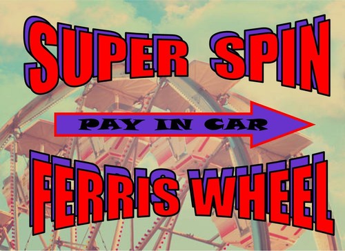 Ferris wheel vintage style - ferris,