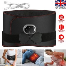 Electric Heating Therapy Massage Belt with Vibration for Lower Back Pain Relief