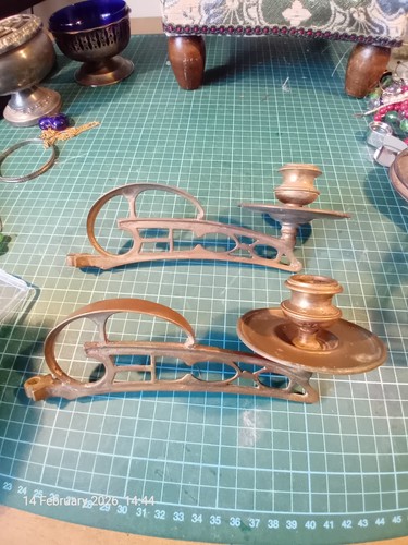 Pair vintage piano candle - pair, of