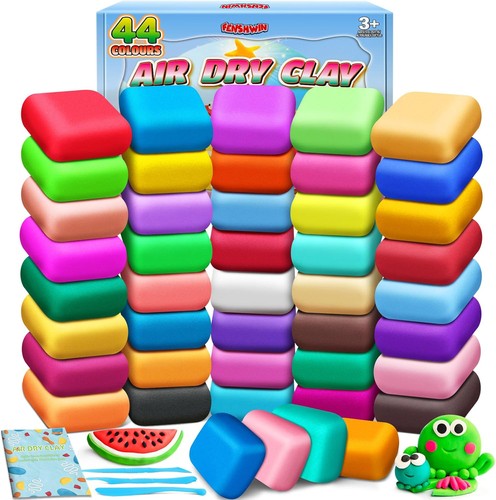 Air dry clay colours - dry,