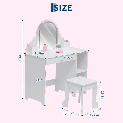 Wooden kids vanity - wooden, and