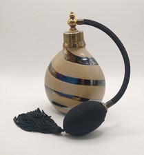 Vintage Perfume Bottle Ceramic Oil Slick Iridescent Atomiser