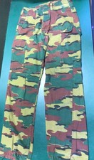 Belgian Army Combat Trousers Jigsaw Camouflage  Seyntex Size M/L 30” waist