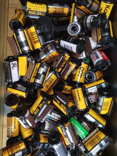 100 mixed empty 35mm film - x,