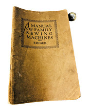 Book Sewing Machine 1940's Singer Manual Vintage ra