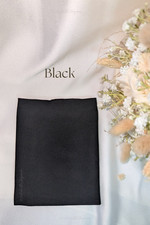 Black Elastic Half Niqab -