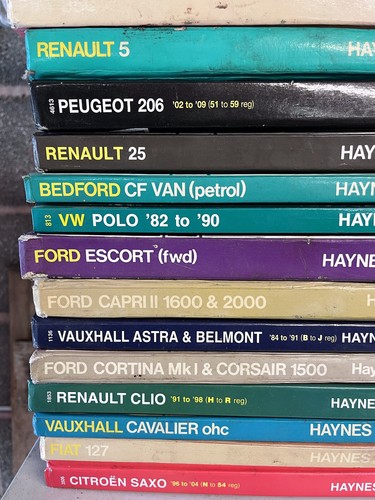 Haynes car manuals - car,