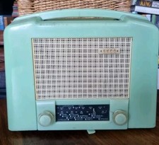Ekco U215 Vintage Green Valve Radio for Restoration 1950s Rare Collectable