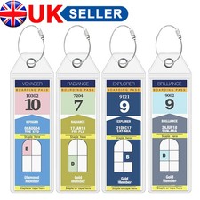 4 Pack Cruise Luggage Tag Holder, Waterproof Luggage Label Holders Clear Tags