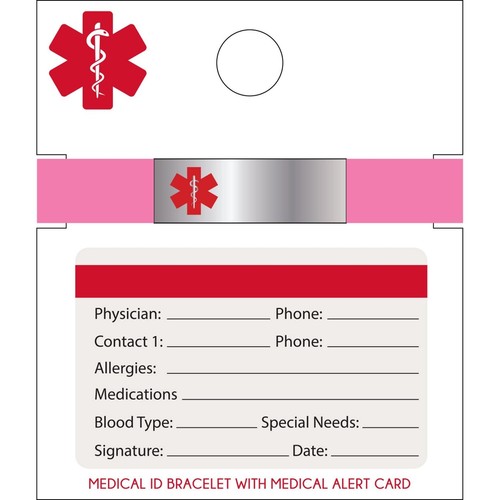 Medical alert bracelet blank - alert,